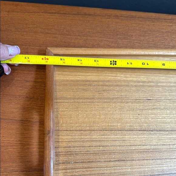 Brown vintage teak wood Vanity Tray for Bath with Elegant Design multipurpose - Picture 4 of 9